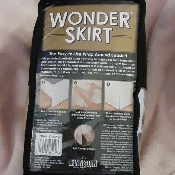 Wonderskirt Bedding Wonder Skirt Wrap Around Bedskirt Easy To Use